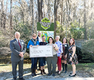 Memorial Satilla Health Board of Trustees donates $10,000 to Swamp Park